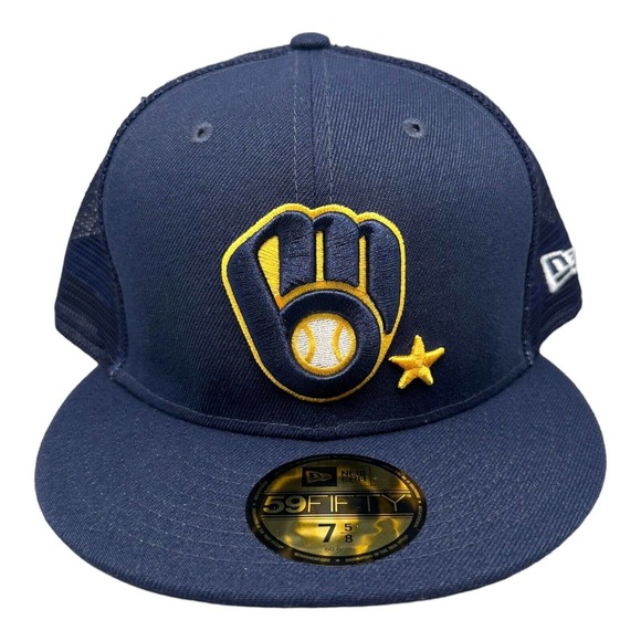 New Era 59FIFTY Milwaukee‎ Brewers 2022 All Star Fitted Men's Hat 7 5/8 - Picture 1 of 5